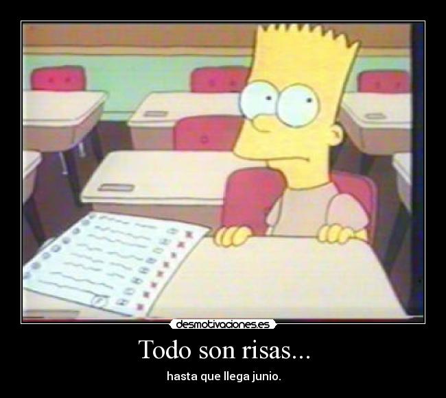 Todo son risas... -