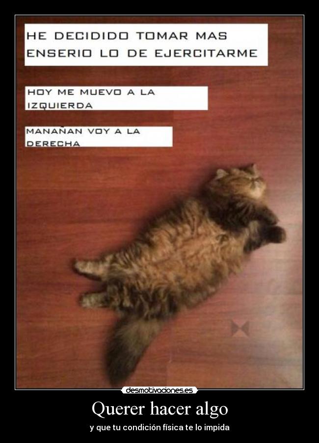 Querer hacer algo - y que tu condición física te lo impida