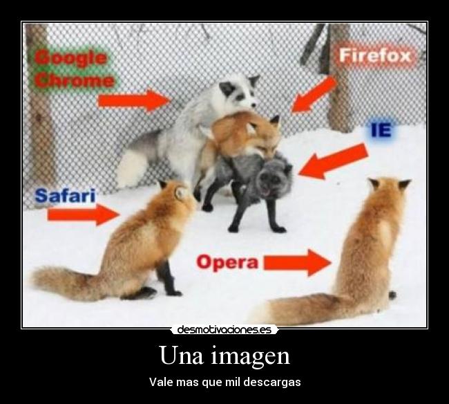 Una imagen - Vale mas que mil descargas