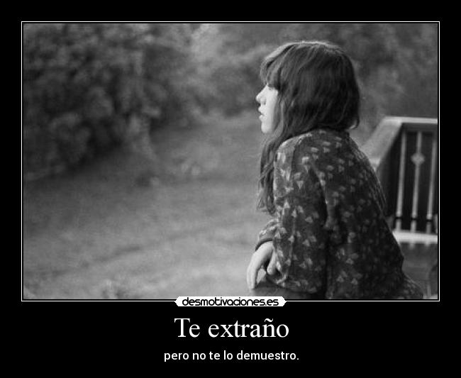 Te extraño - 