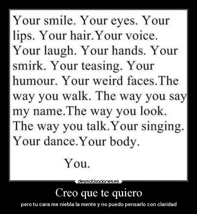 Creo que te quiero - 