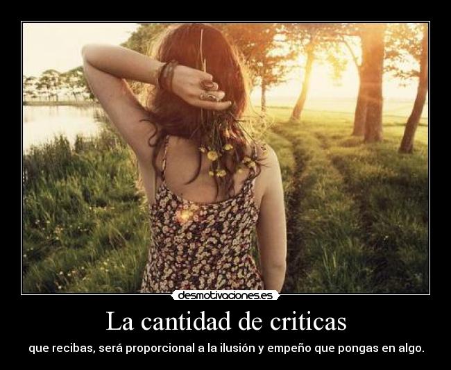 La cantidad de criticas - 