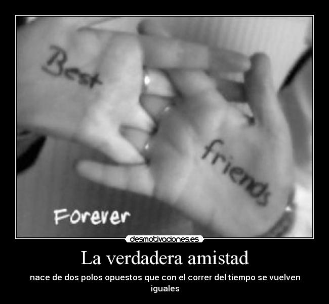 La verdadera amistad -