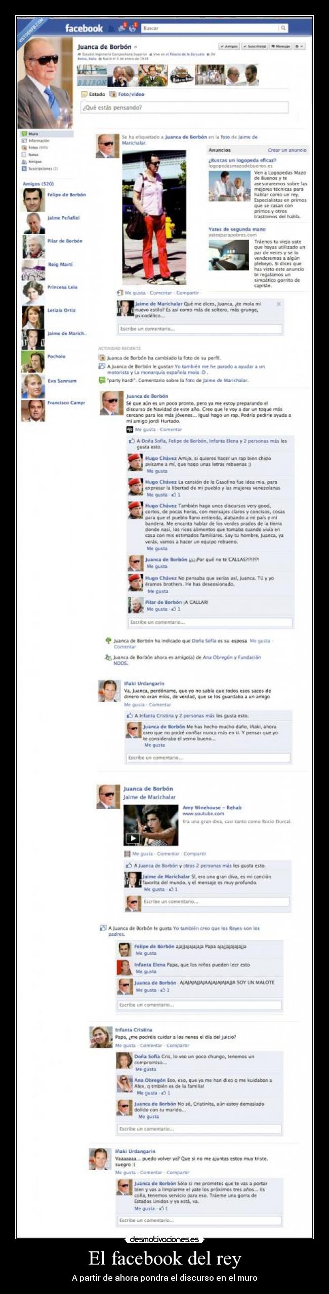 carteles facebook rey facebook desmotivaciones