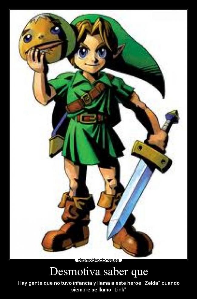 carteles legend zelda link majoras mask desmotivaciones