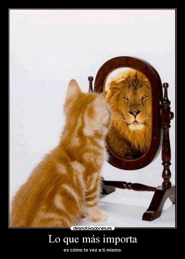 Lo que más importa - es cómo te vez a ti mismo.