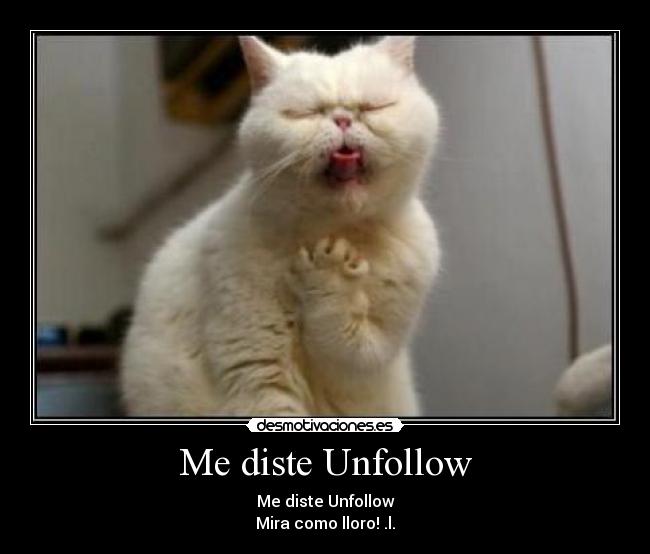 Me diste Unfollow -