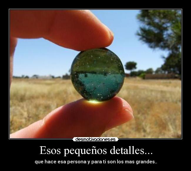 Esos pequeños detalles... -