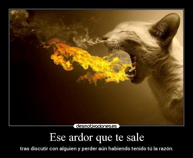 Ese ardor que te sale - 