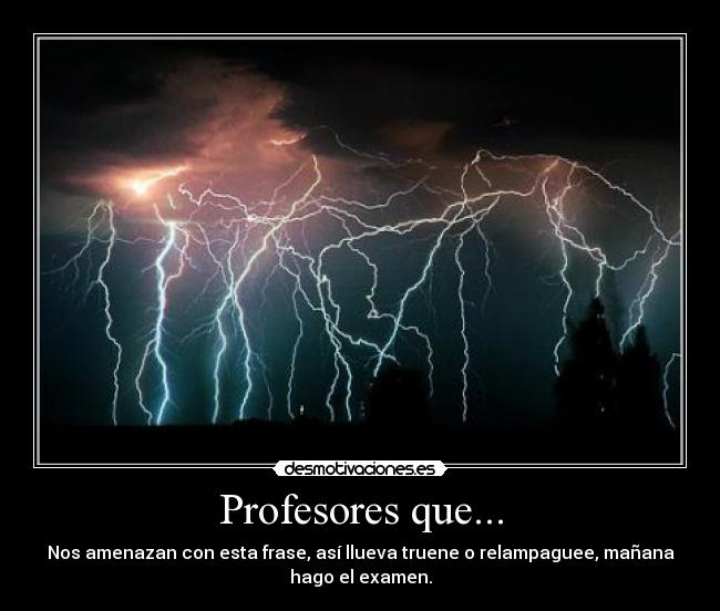 Profesores que... -