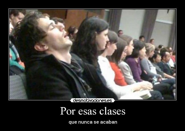 Por esas clases -
