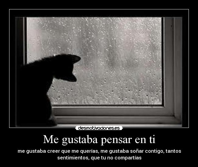Me gustaba pensar en ti -