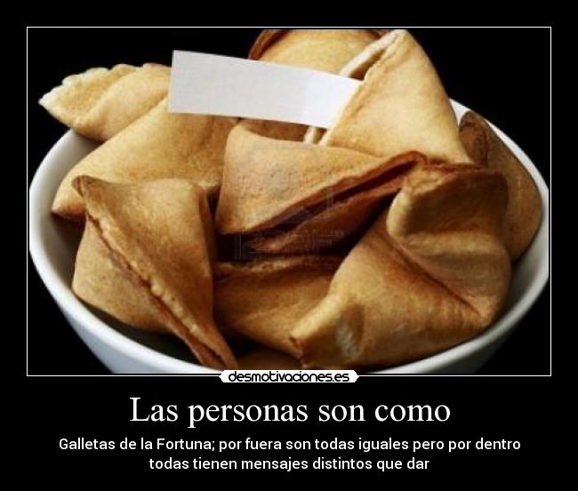 Las personas son como -