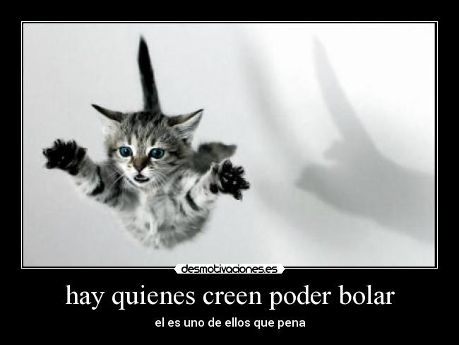 hay quienes creen poder bolar - 