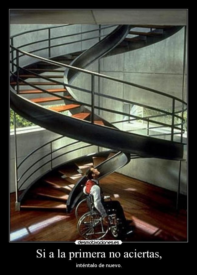 Si a la primera no aciertas, -