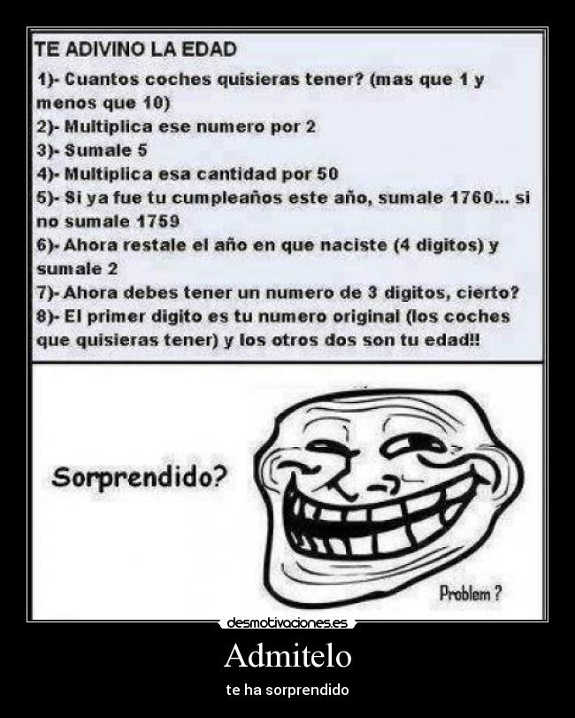 Admitelo - te ha sorprendido