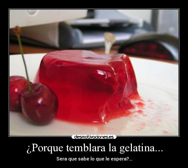 ¿Porque temblara la gelatina... - 