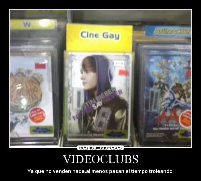 VIDEOCLUBS - Ya que no venden nada,al menos pasan el tiempo troleando.