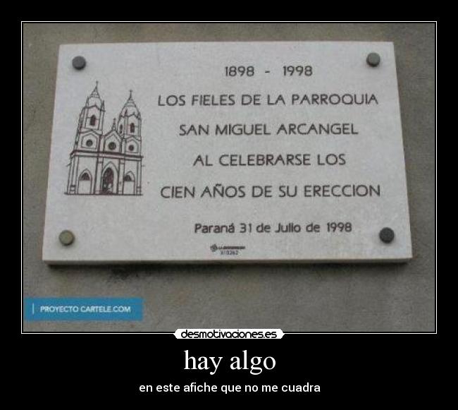 hay algo - en este afiche que no me cuadra