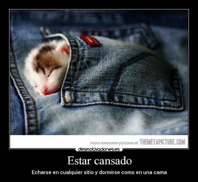Estar cansado - 