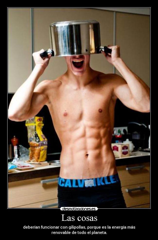 Las cosas - deberían funcionar con gilipollas, porque es la energía más
renovable de todo el planeta.