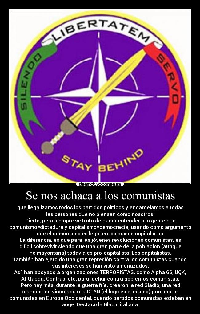 Se nos achaca a los comunistas - 