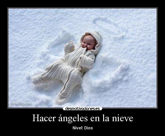 Hacer ángeles en la nieve - Nivel: Dios