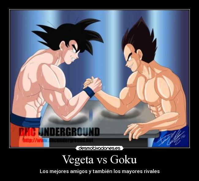 carteles dragon ball goku vegeta goku vegeta desmotivaciones