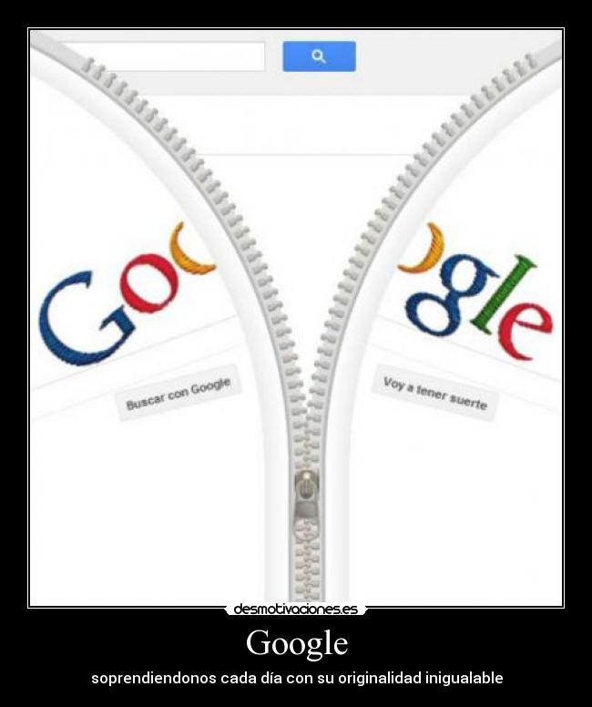 Google - soprendiendonos cada día con su originalidad inigualable