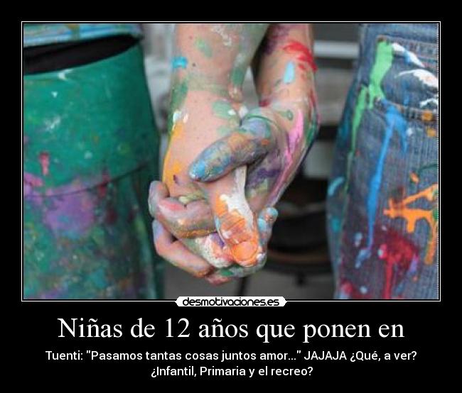 Niñas de 12 años que ponen en -