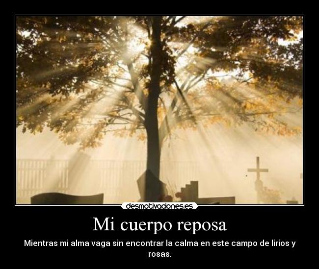 Mi cuerpo reposa - 