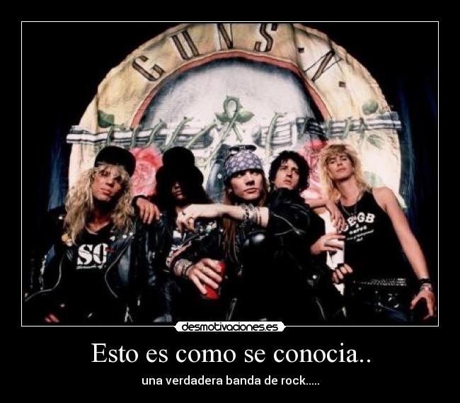 Esto es como se conocia.. - una verdadera banda de rock.....