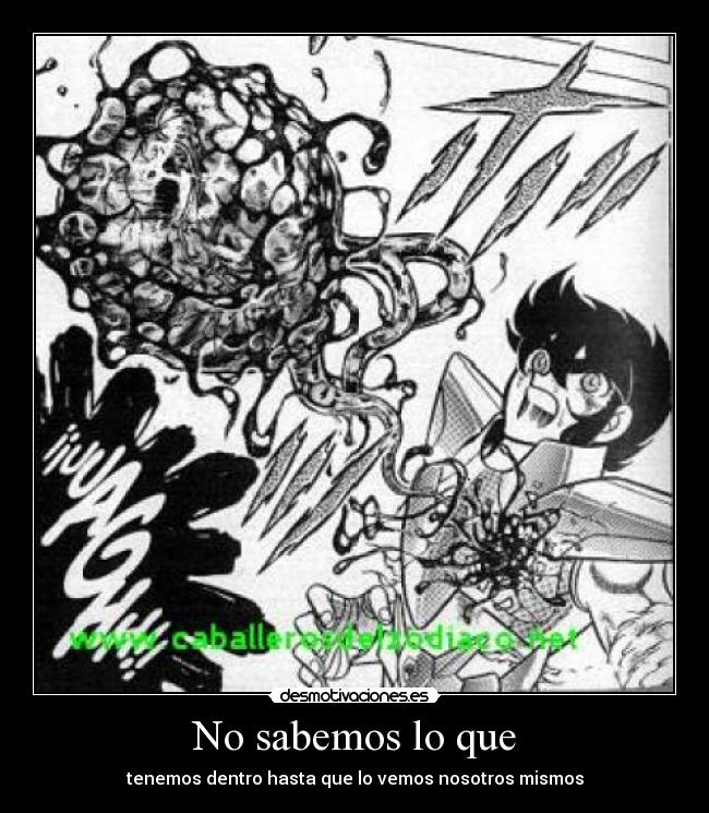 carteles caballeros del zodiaco saint seiya desmotivaciones