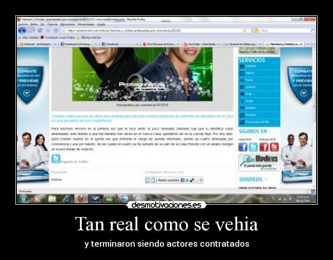 Tan real como se vehia - y terminaron siendo actores contratados