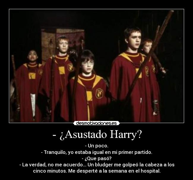 - ¿Asustado Harry? - 