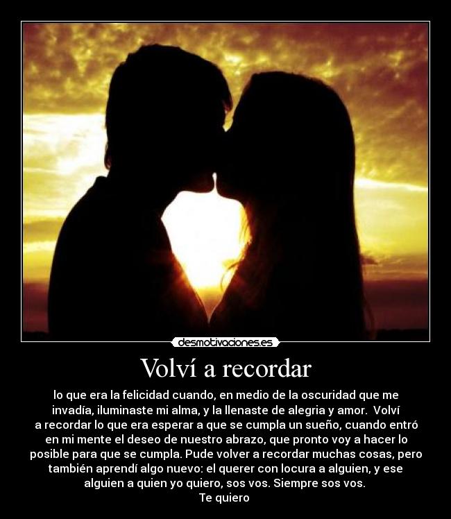 Volví a recordar -