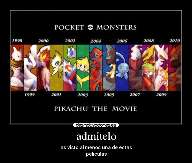 admítelo - as visto al menos una de estas
peliculas