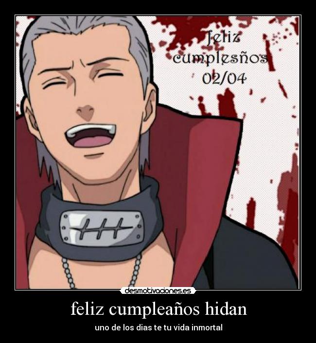 feliz cumpleaños hidan - 