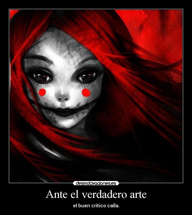 Ante el verdadero arte -