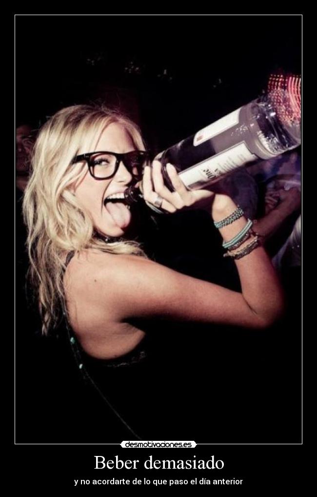 Beber demasiado -