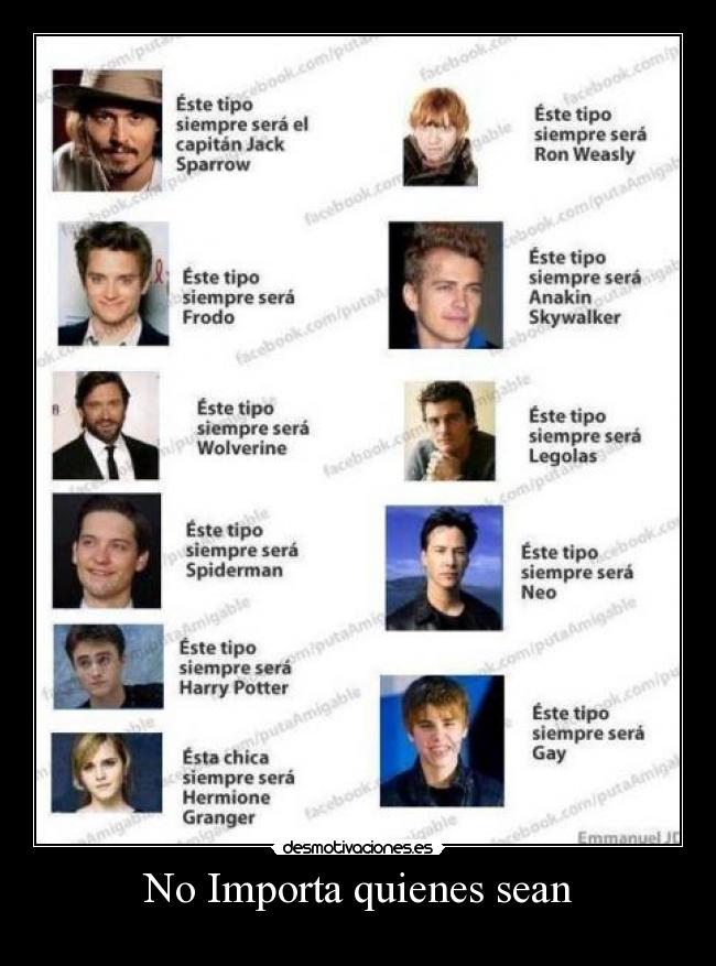No Importa quienes sean - 