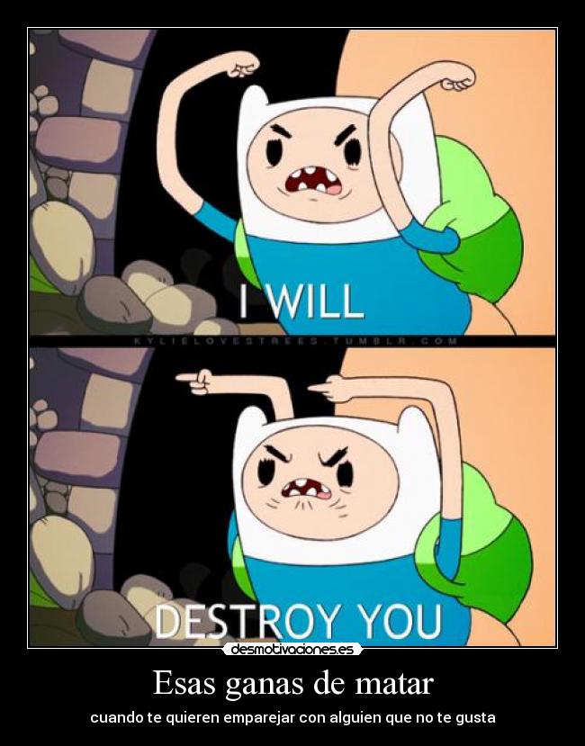Esas ganas de matar - cuando te quieren emparejar con alguien que no te gusta