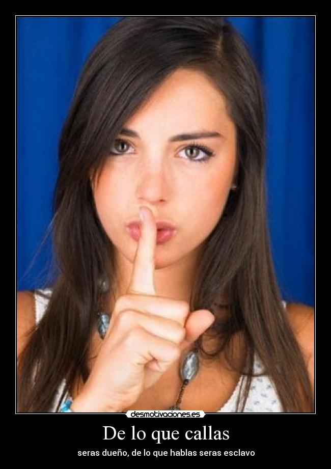 De lo que callas - 