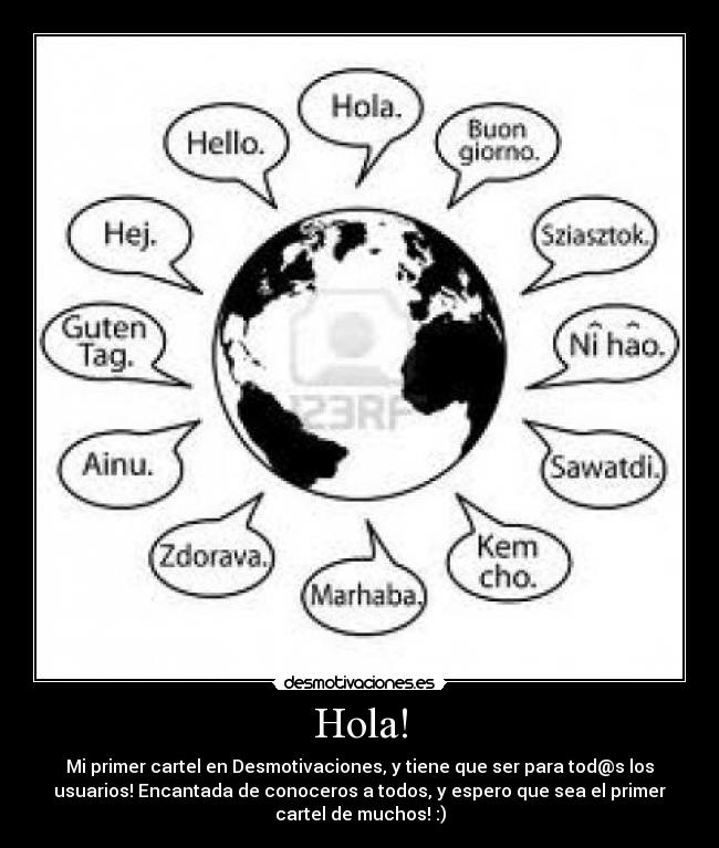 carteles hola desmotivaciones