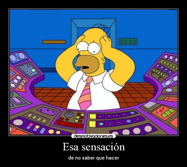 Esa sensación -