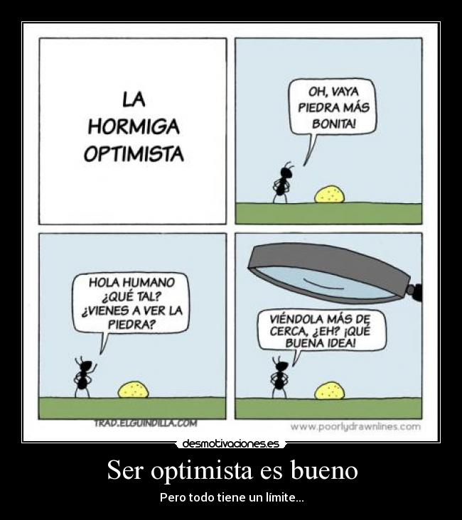 Ser optimista es bueno - 