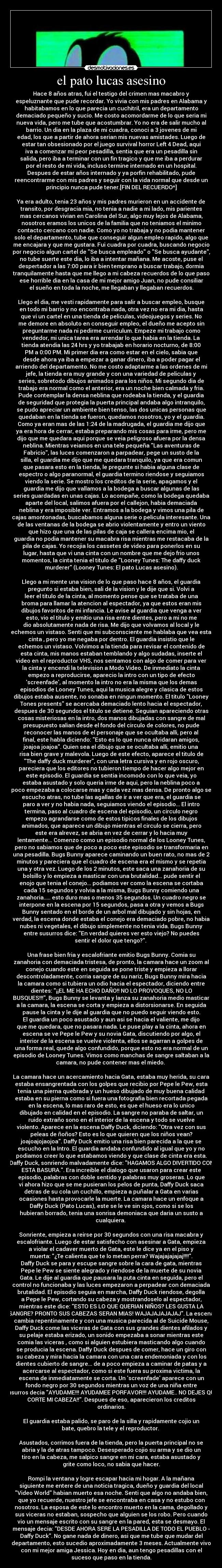 el pato lucas asesino - 