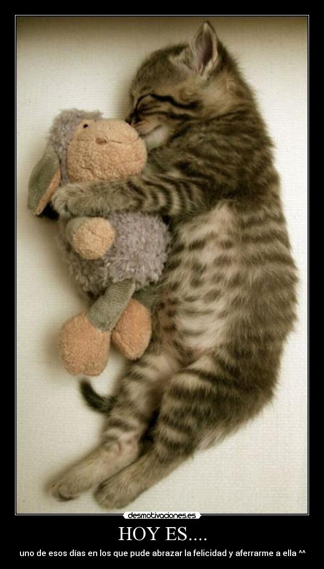 HOY ES.... - uno de esos días en los que pude abrazar la felicidad y aferrarme a ella ^^