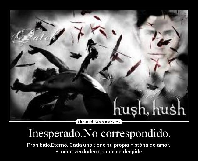 Inesperado.No correspondido. - Prohibido.Eterno. Cada uno tiene su propia história de amor.
El amor verdadero jamás se despide.