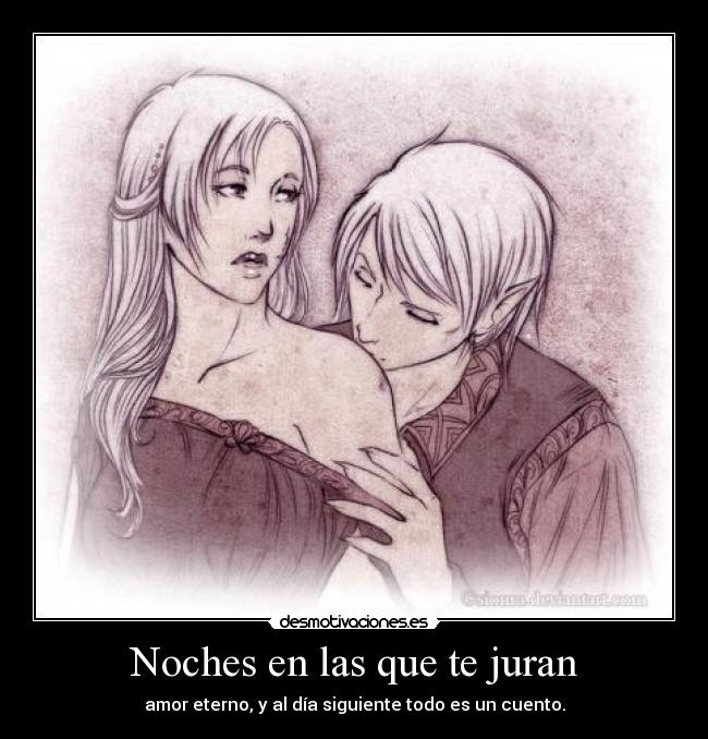 Noches en las que te juran -